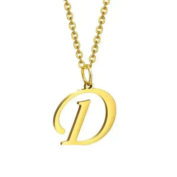 KETTE MIT BUCHSTABEN GOLD - Königlicher Siegelring