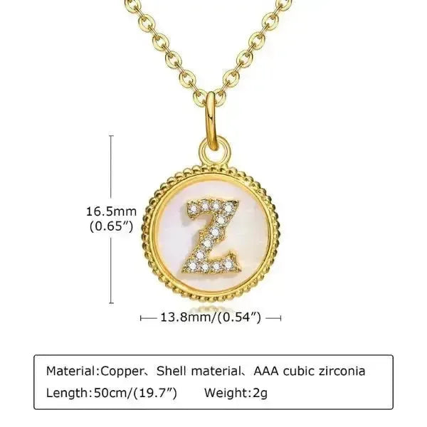 KETTE MIT BUCHSTABEN AUS GOLD-PLÄTTCHEN BESTEHEND AUS INITIALIEN - Königlicher Siegelring