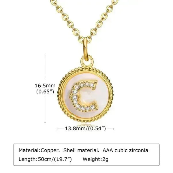 KETTE MIT BUCHSTABEN AUS GOLD-PLÄTTCHEN BESTEHEND AUS INITIALIEN - Königlicher Siegelring