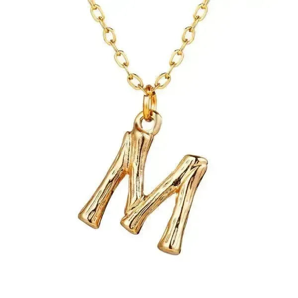KETTE MIT BUCHSTABEN GOLD - DAMEN TREND - Königlicher Siegelring