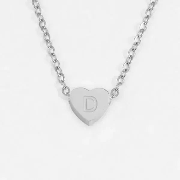 KETTE MIT BUCHSTABEN UND HERZ - Königlicher Siegelring