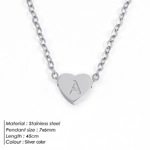 KETTE MIT BUCHSTABEN UND HERZ - Königlicher Siegelring