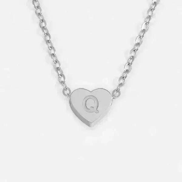 KETTE MIT BUCHSTABEN UND HERZ - Königlicher Siegelring