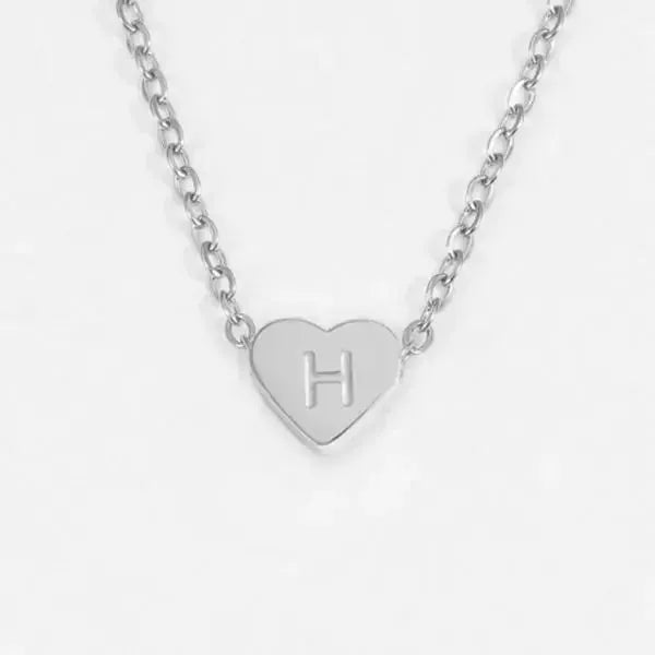 KETTE MIT BUCHSTABEN UND HERZ - Königlicher Siegelring