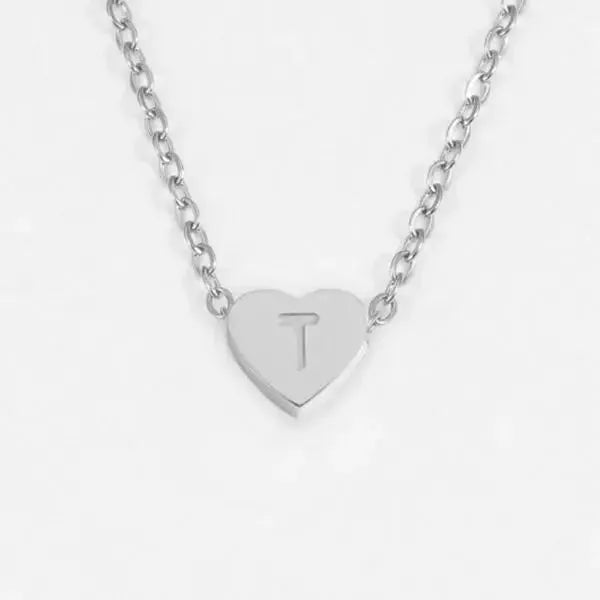 KETTE MIT BUCHSTABEN UND HERZ - Königlicher Siegelring