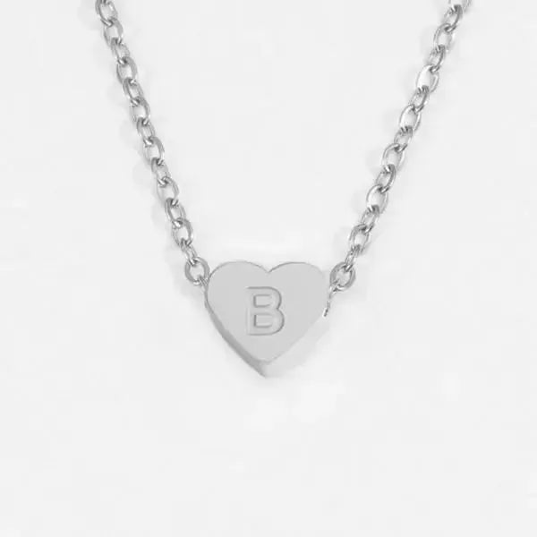 KETTE MIT BUCHSTABEN UND HERZ - Königlicher Siegelring
