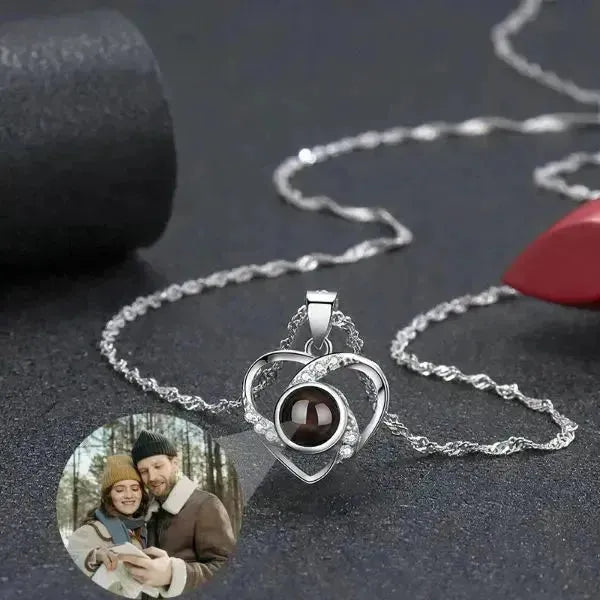 KETTE MIT FOTO IM STEIN - ECHT SILBER KETTE - Königlicher Siegelring