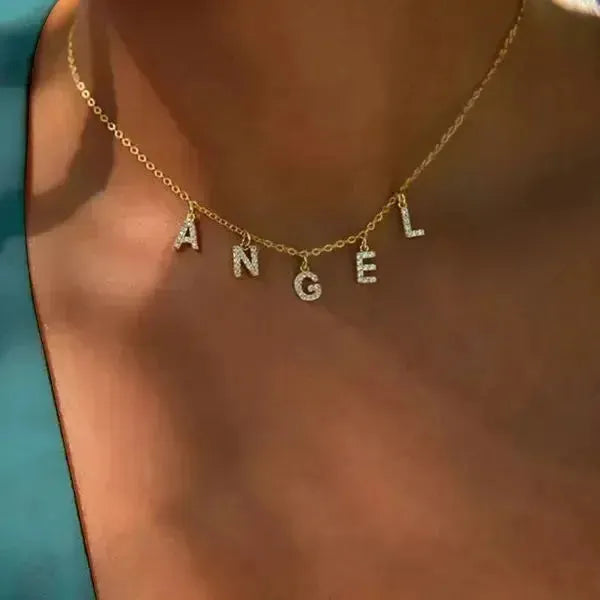 KETTE MIT NAMEN - ANFANGSBUCHSTABEN KETTEN DAMEN TREND - Königlicher Siegelring