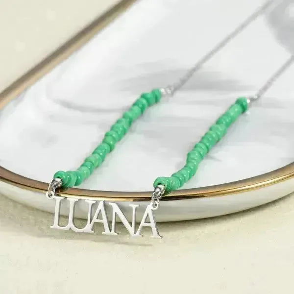 KETTE MIT NAMEN - PERLENKETTE DAMEN TREND - Königlicher Siegelring