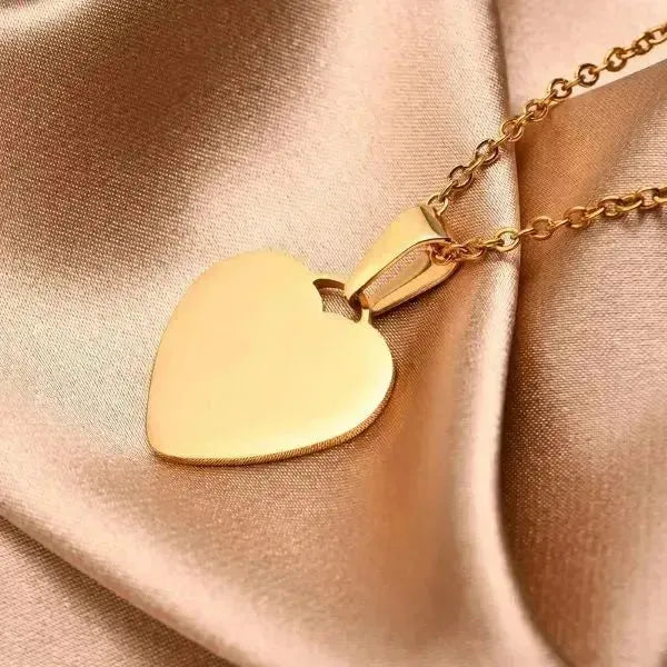 KETTE MIT NAMEN PERSONALISIERT HERZ - Königlicher Siegelring