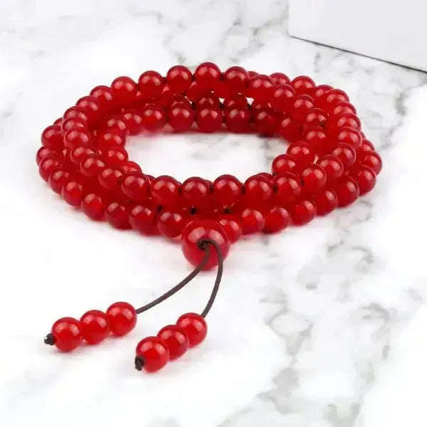 MALA KETTE - ROT PERLENKETTE HERREN UND DAMEN - Königlicher Siegelring