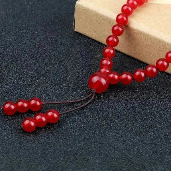 MALA KETTE - ROT PERLENKETTE HERREN UND DAMEN - Königlicher Siegelring