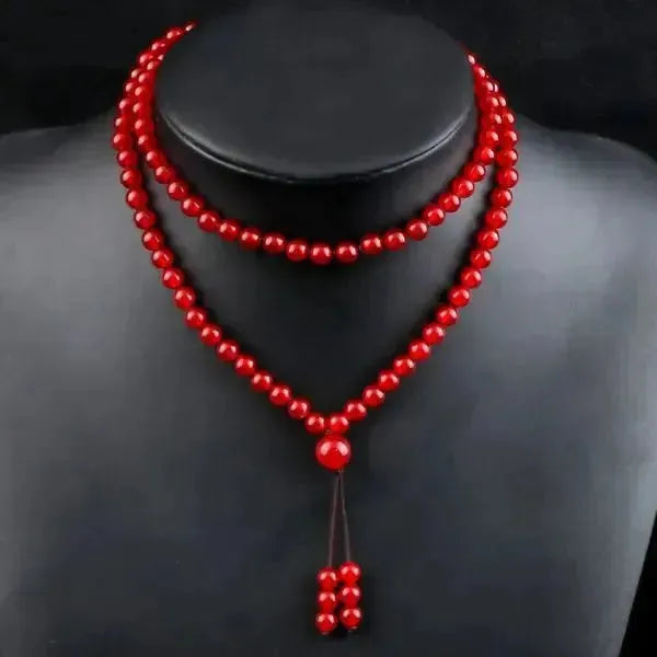 MALA KETTE - ROT PERLENKETTE HERREN UND DAMEN - Königlicher Siegelring
