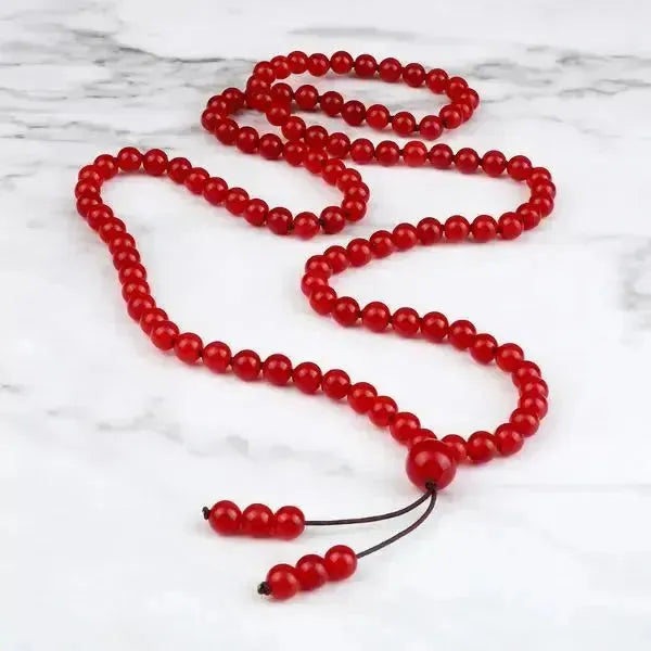MALA KETTE - ROT PERLENKETTE HERREN UND DAMEN - Königlicher Siegelring
