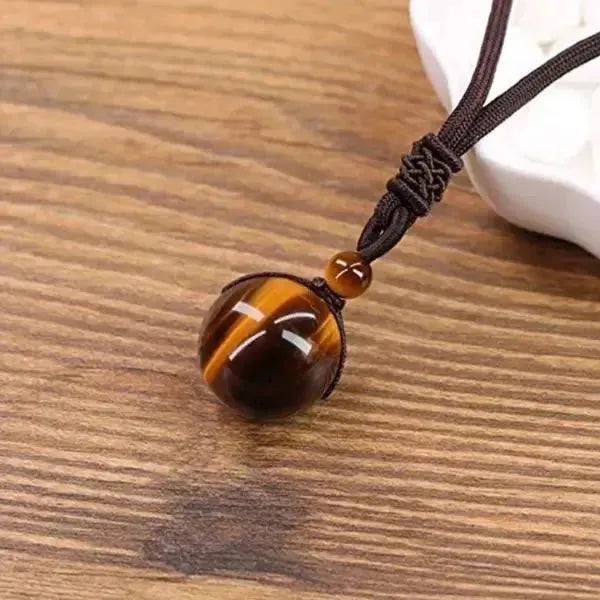 PERLENKETTE HERREN TIGERAUGE STEIN - Königlicher Siegelring