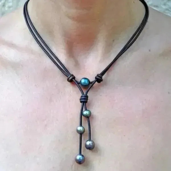 PERLENKETTE HERREN UND DAMEN - KETTE MIT PERLE - Königlicher Siegelring