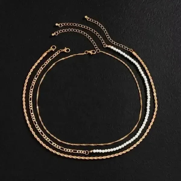 PERLENKETTE HERREN UND DAMEN WEISS GOLD - KETTE MIT PERLE - Königlicher Siegelring