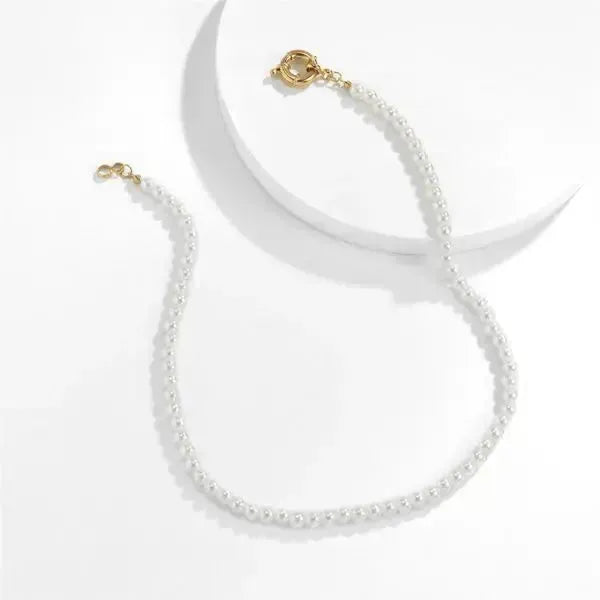 PERLENKETTE HERREN WEISS UND GOLD - Königlicher Siegelring