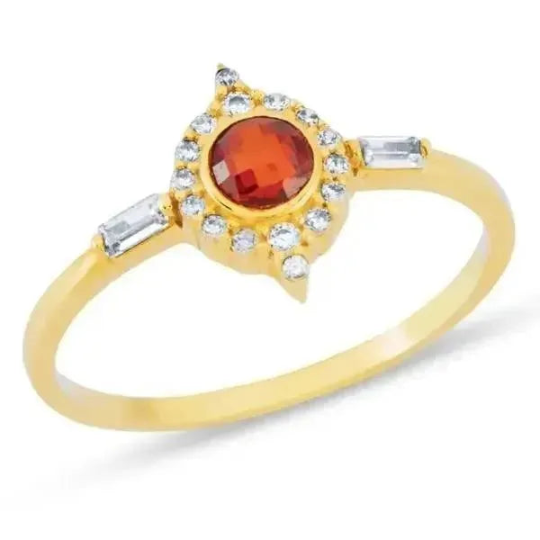 RING SIEGELRING DAMEN GOLD 14 KARAT GELB - Königlicher Siegelring