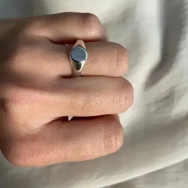 SIEGELRING DAMEN PERSONALISIEREN AUS KLASSISCHER STIL LEICHT 3G - Königlicher Siegelring