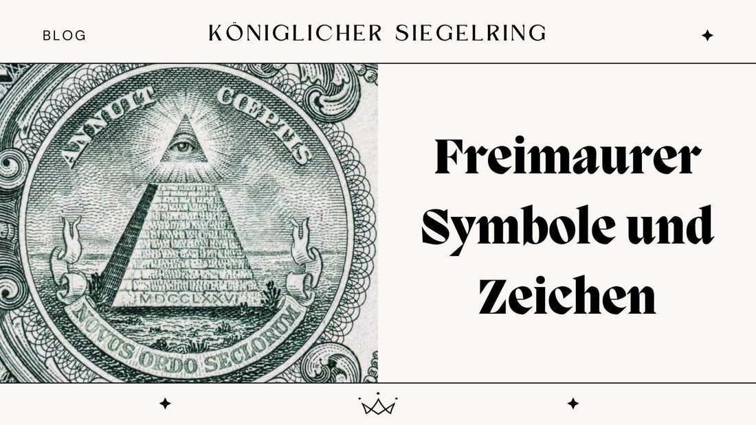 Freimaurer Symbole und Zeichen - Königlicher Siegelring