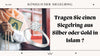 Tragen Sie einen Siegelring aus Silber oder Gold in Islam ? - Königlicher Siegelring