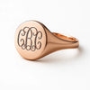SIEGELRING PERSONALISIEREN - ROSEGOLD - Königlicher Siegelring
