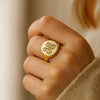 SIEGELRING PERSONALISIEREN - GOLD - Königlicher Siegelring