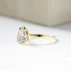 Eleganter Moissanit Ring - Tropfenform - Königlicher Siegelring