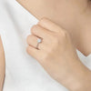 Moissanit Verlobungsring 0.5ct/1.0ct – 925 Silber - Königlicher Siegelring
