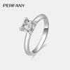 Moissanit Ring 1/2ct – 925 Silber - Königlicher Siegelring