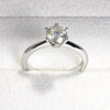 Moissanit Verlobungsring 0.5ct/1.0ct – 925 Silber - Königlicher Siegelring
