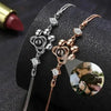 ARMBAND MIT BILD IM STEIN - 925 STERLING SILBER, FOTO PROJEKTION, KATZE UND HUND PFÖTCHEN - Königlicher Siegelring