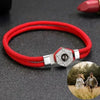 ARMBAND MIT BILD IM STEIN - 925 STERLING SILBER - MÄNNER UND FRAUEN - PERSONALISIERTE MIT FOTO UND PROJEKTION - Königlicher Siegelring