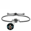 ARMBAND MIT BILD IM STEIN - DOPPEL-PROJEKTION ARMBANDER SCHMUCK GEDENKGESCHENK - Königlicher Siegelring
