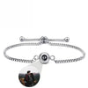 ARMBAND MIT BILD IM STEIN - DOPPEL-PROJEKTION ARMBANDER SCHMUCK GEDENKGESCHENK - Königlicher Siegelring