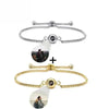 ARMBAND MIT BILD IM STEIN - DOPPEL-PROJEKTION ARMBANDER SCHMUCK GEDENKGESCHENK - Königlicher Siegelring