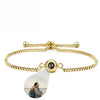 ARMBAND MIT BILD IM STEIN - DOPPEL-PROJEKTION ARMBANDER SCHMUCK GEDENKGESCHENK - Königlicher Siegelring