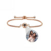 ARMBAND MIT BILD IM STEIN - DOPPEL-PROJEKTION ARMBANDER SCHMUCK GEDENKGESCHENK - Königlicher Siegelring