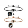ARMBAND MIT BILD IM STEIN - DOPPEL-PROJEKTION ARMBANDER SCHMUCK GEDENKGESCHENK - Königlicher Siegelring