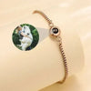 ARMBAND MIT BILD IM STEIN - DOPPEL-PROJEKTION ARMBANDER SCHMUCK GEDENKGESCHENK - Königlicher Siegelring