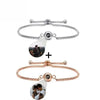 ARMBAND MIT BILD IM STEIN - DOPPEL-PROJEKTION ARMBANDER SCHMUCK GEDENKGESCHENK - Königlicher Siegelring