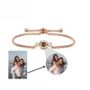 ARMBAND MIT BILD IM STEIN - DOPPEL-PROJEKTION ARMBANDER SCHMUCK GEDENKGESCHENK - Königlicher Siegelring