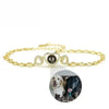 ARMBAND MIT BILD IM STEIN - PERSONALISIERTER DAMENSCHMUCK IN GOLD, ROSÉ UND SILBER - Königlicher Siegelring