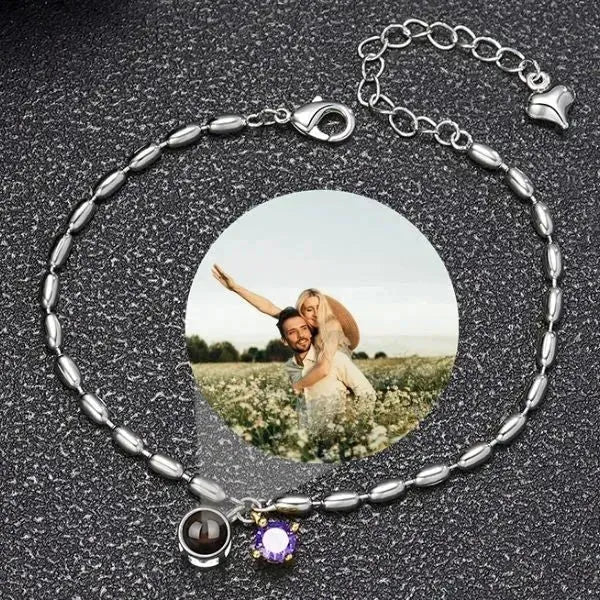ARMBAND MIT BILD IM GEBURTSSTEIN - Königlicher Siegelring