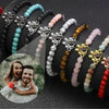 FOTOARMBAND - PERSONALISIERTES FOTOARMBAND MIT NATURSTEIN - Königlicher Siegelring