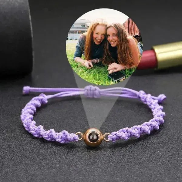 ARMBAND MIT BILD IM STEIN PROJEKTION MIT FOTO - Königlicher Siegelring