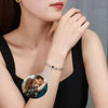 Armband mit Bild – Personalisiertes 925er Silber Freundschaftsarmband - Königlicher Siegelring