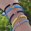 ARMBAND MIT BUCHSTABEN - BUNTGEWEBTER FADEN - Königlicher Siegelring