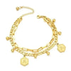 ARMBAND MIT BUCHSTABEN GOLD - ANFANGSBUCHSTABE GOLDKETTE - Königlicher Siegelring